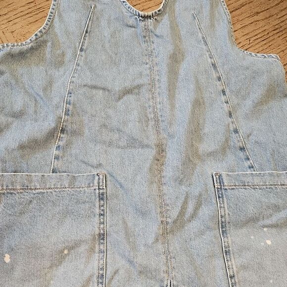 We The Free Light Blue Denim Romper Size S - Picture 4 of 14